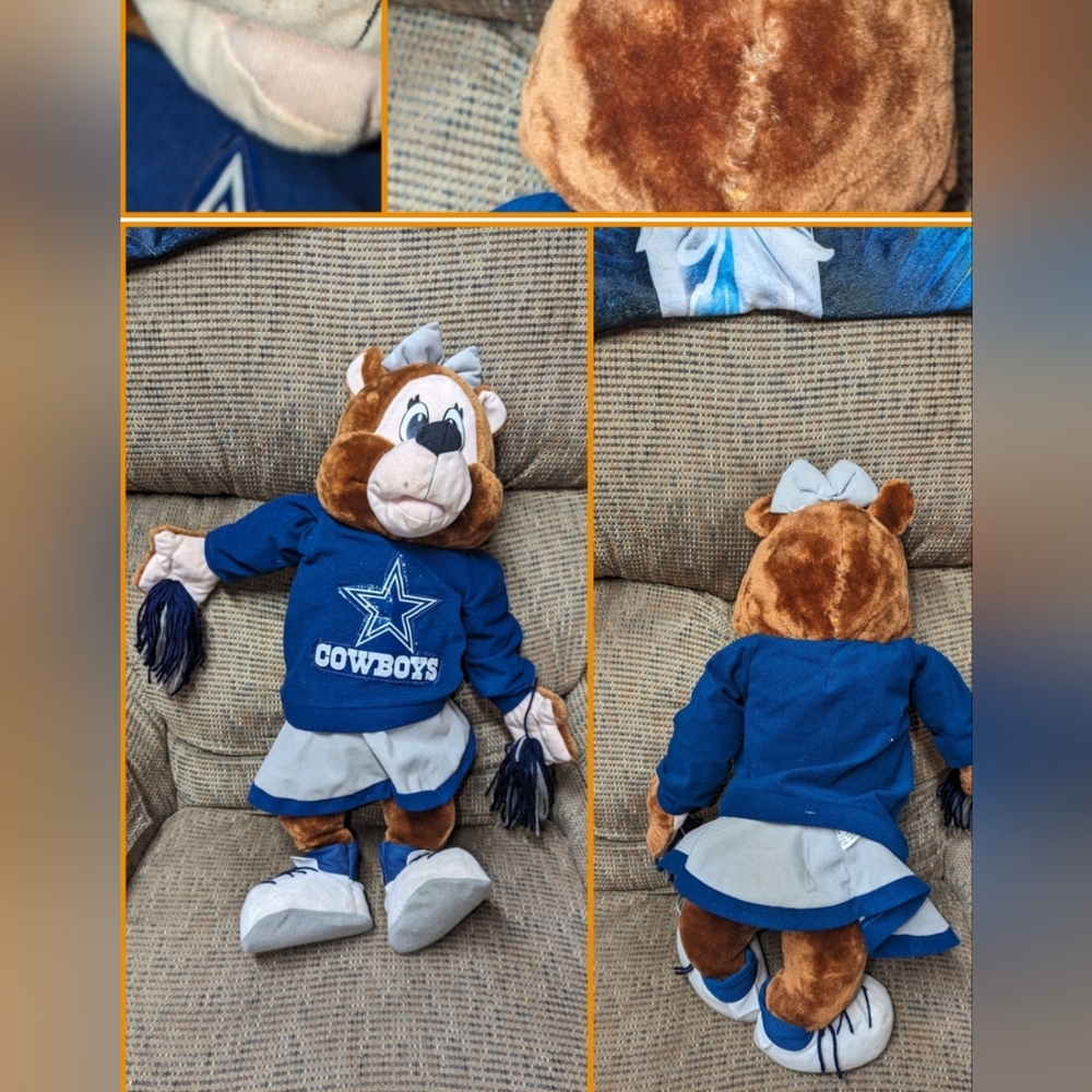 Vtg Dallas Cowboys cheer bear